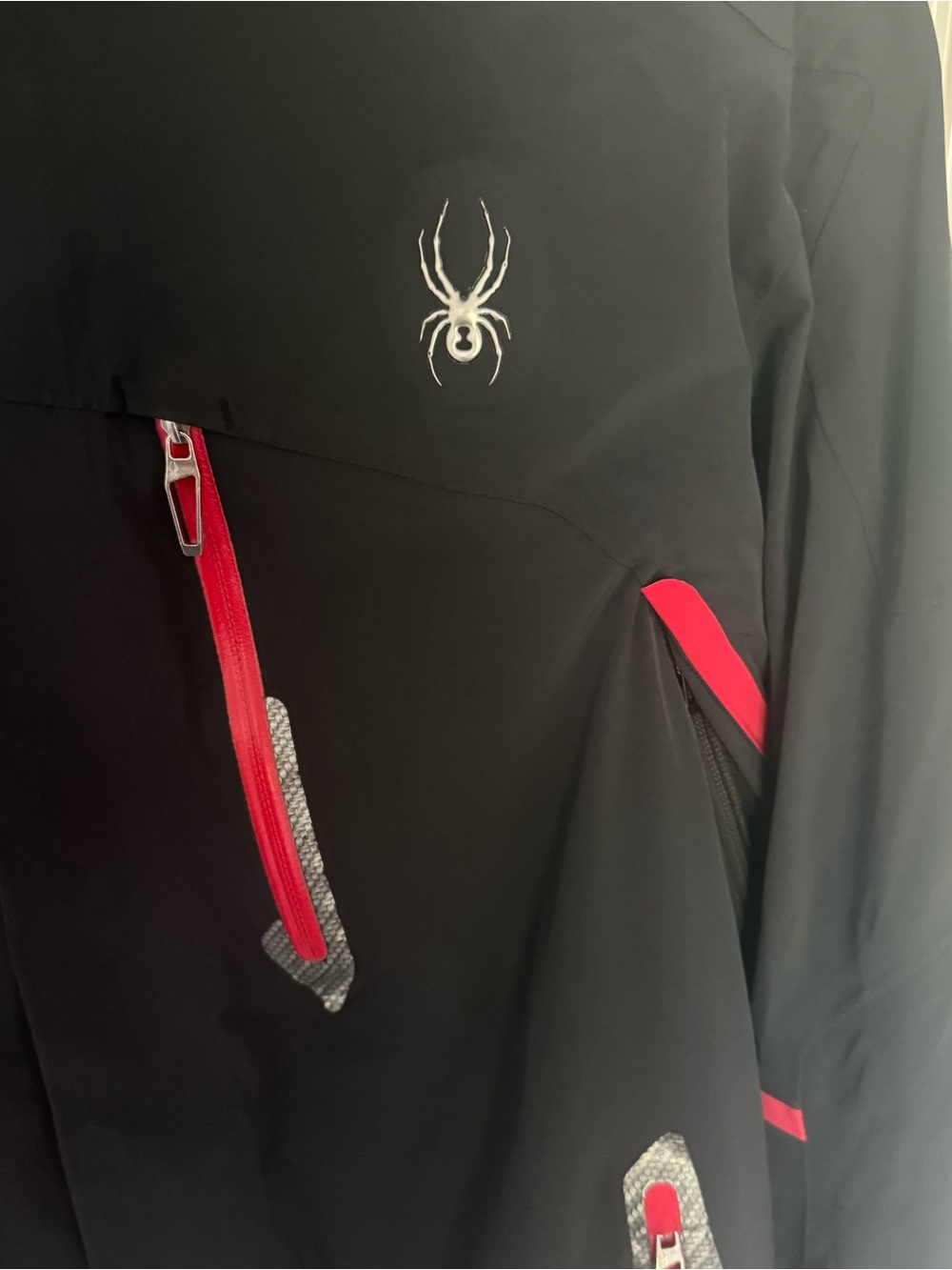 Spyder Bromont Insulated Ski Jacket Black & Red F2011 113006 Sz L - Picture 3 of 11